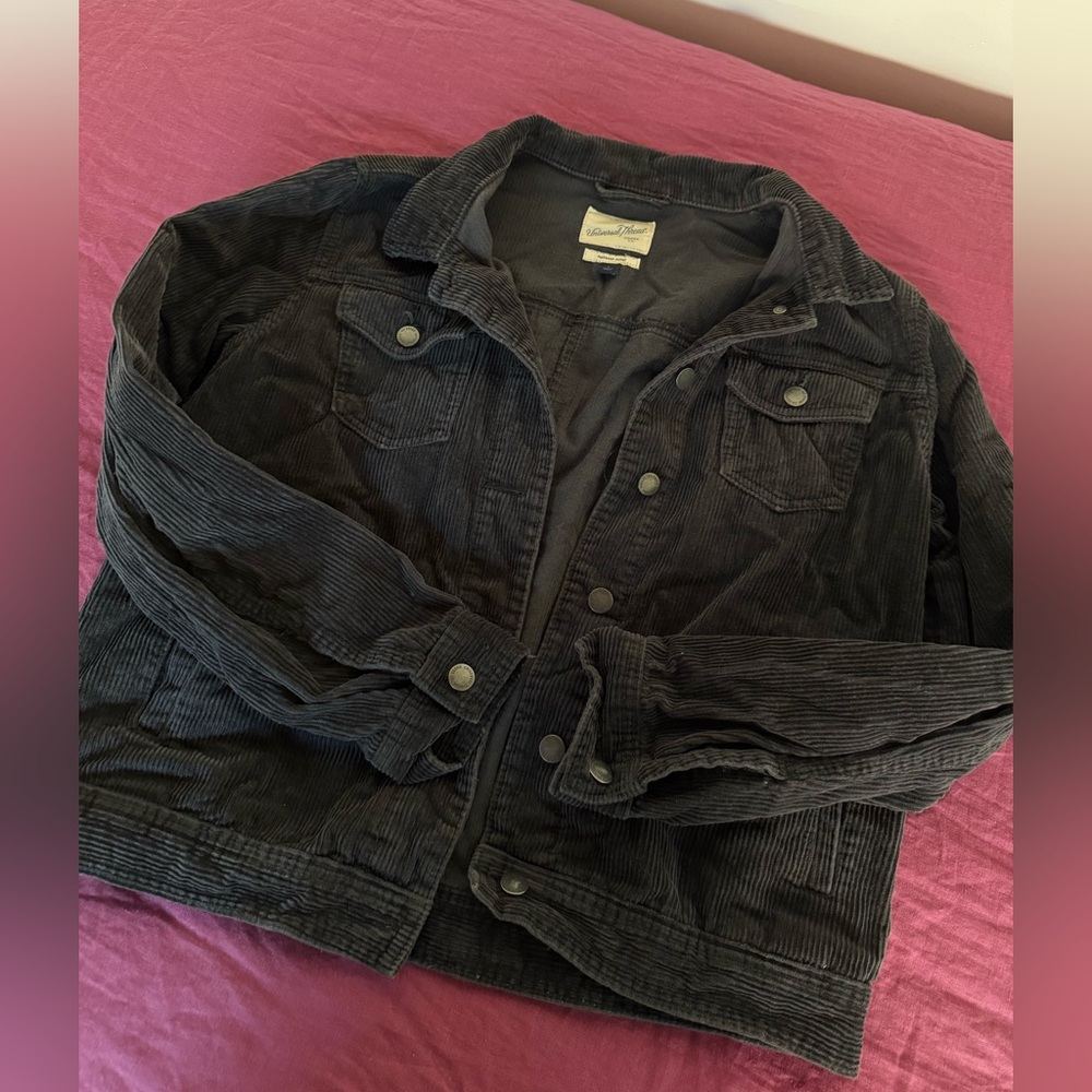 Universal Thread Black Corduroy Lightweight Jacket